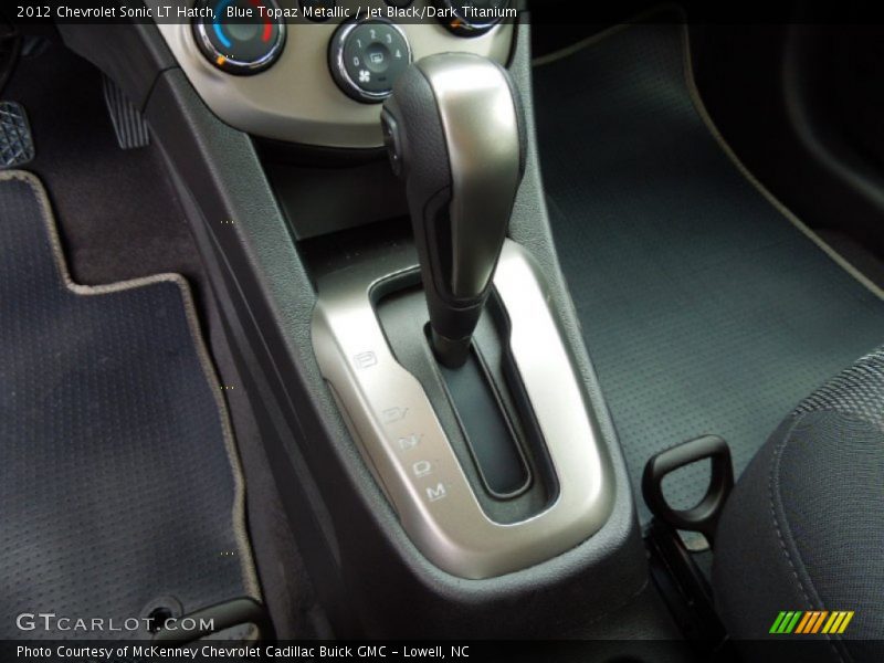Blue Topaz Metallic / Jet Black/Dark Titanium 2012 Chevrolet Sonic LT Hatch
