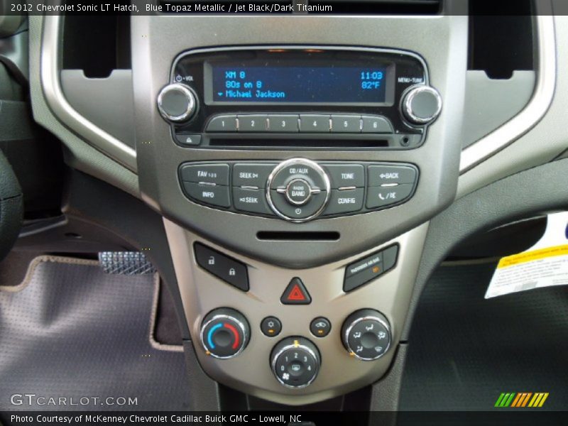 Blue Topaz Metallic / Jet Black/Dark Titanium 2012 Chevrolet Sonic LT Hatch