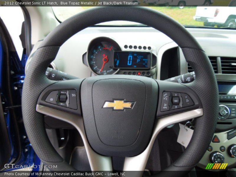 Blue Topaz Metallic / Jet Black/Dark Titanium 2012 Chevrolet Sonic LT Hatch