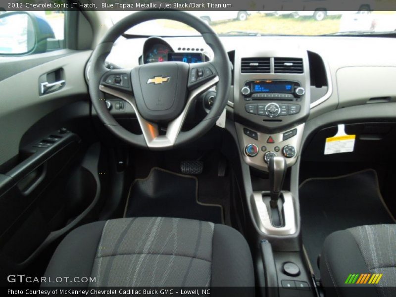 Blue Topaz Metallic / Jet Black/Dark Titanium 2012 Chevrolet Sonic LT Hatch
