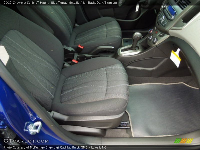Blue Topaz Metallic / Jet Black/Dark Titanium 2012 Chevrolet Sonic LT Hatch