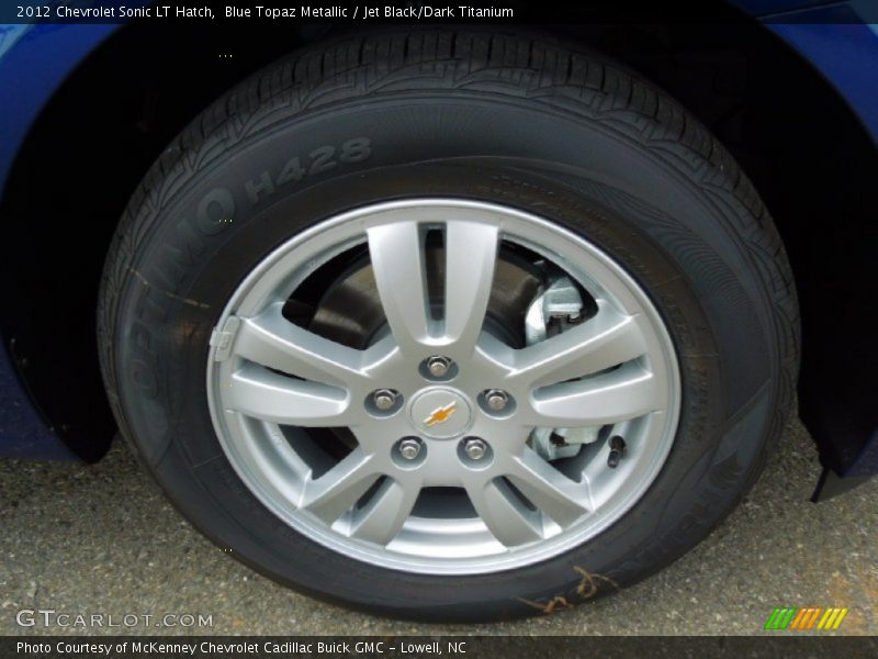 Blue Topaz Metallic / Jet Black/Dark Titanium 2012 Chevrolet Sonic LT Hatch