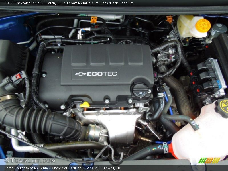 Blue Topaz Metallic / Jet Black/Dark Titanium 2012 Chevrolet Sonic LT Hatch