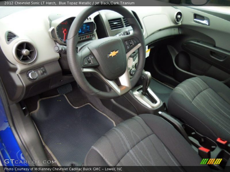 Blue Topaz Metallic / Jet Black/Dark Titanium 2012 Chevrolet Sonic LT Hatch