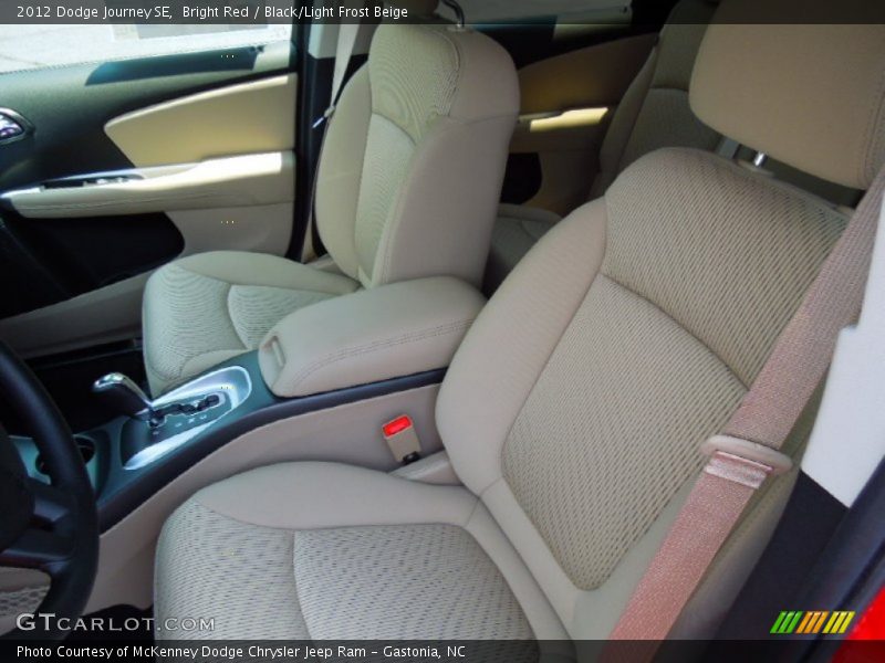 Bright Red / Black/Light Frost Beige 2012 Dodge Journey SE