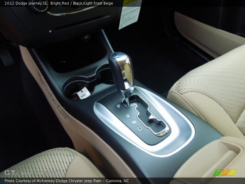 Bright Red / Black/Light Frost Beige 2012 Dodge Journey SE
