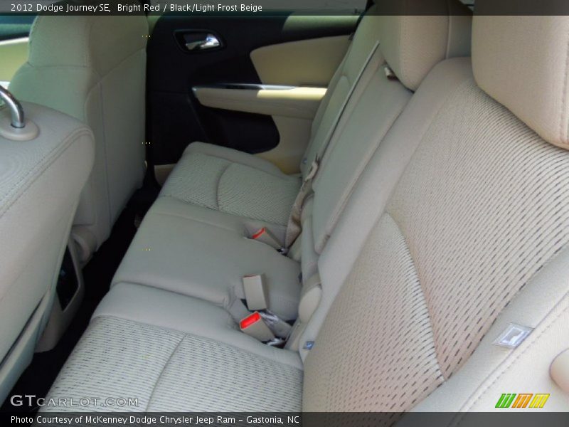 Bright Red / Black/Light Frost Beige 2012 Dodge Journey SE