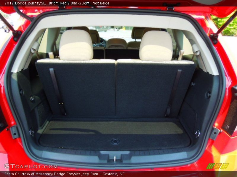 Bright Red / Black/Light Frost Beige 2012 Dodge Journey SE