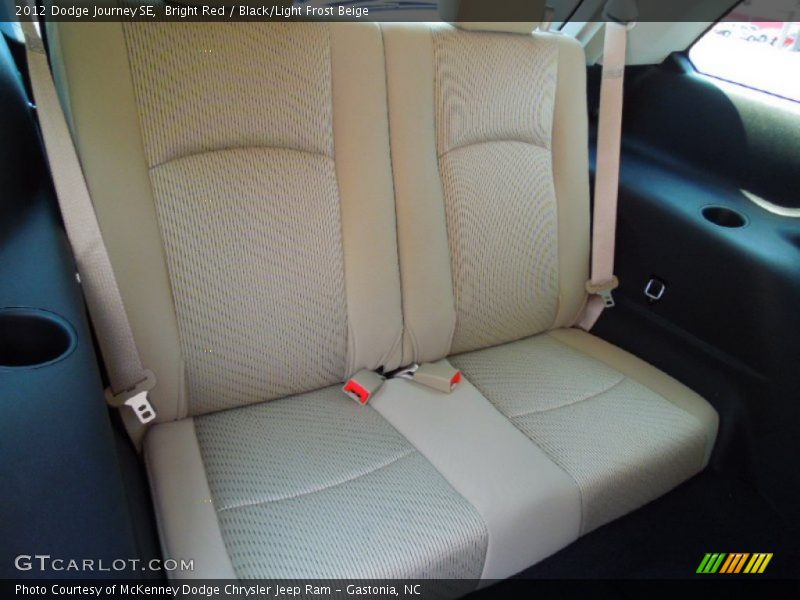 Bright Red / Black/Light Frost Beige 2012 Dodge Journey SE