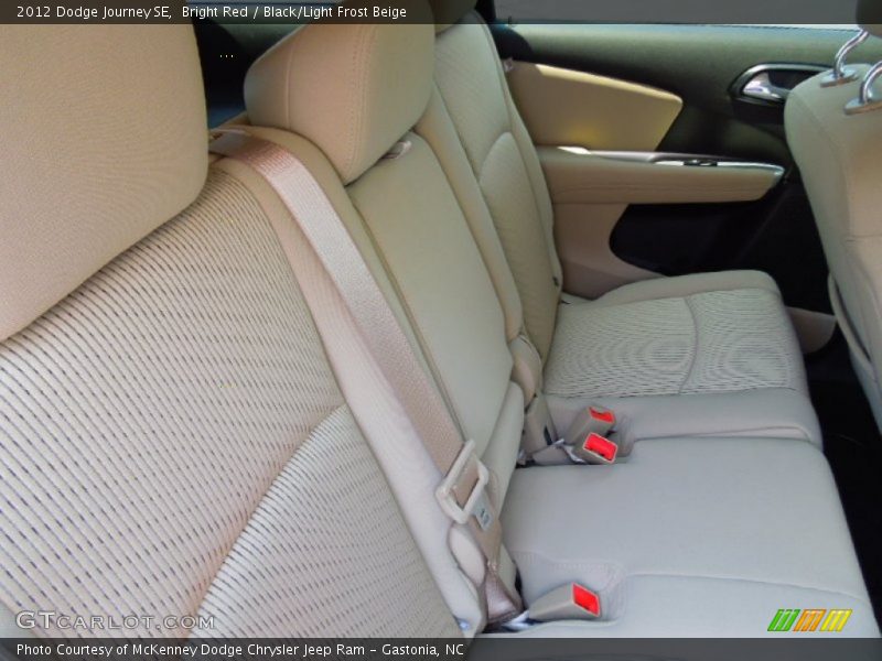 Bright Red / Black/Light Frost Beige 2012 Dodge Journey SE