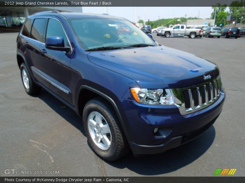 True Blue Pearl / Black 2012 Jeep Grand Cherokee Laredo