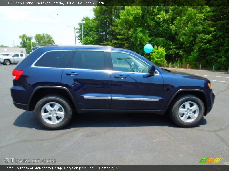 True Blue Pearl / Black 2012 Jeep Grand Cherokee Laredo