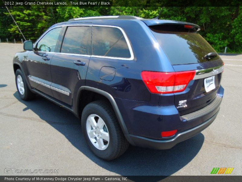 True Blue Pearl / Black 2012 Jeep Grand Cherokee Laredo