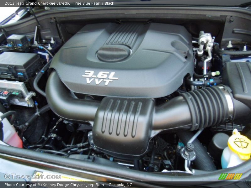 True Blue Pearl / Black 2012 Jeep Grand Cherokee Laredo