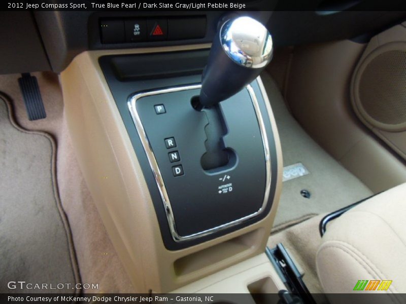 True Blue Pearl / Dark Slate Gray/Light Pebble Beige 2012 Jeep Compass Sport