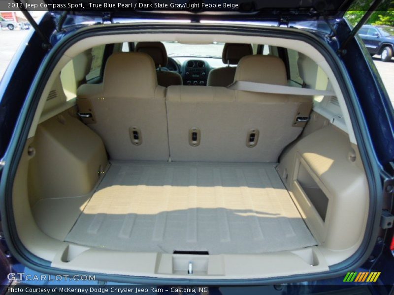 True Blue Pearl / Dark Slate Gray/Light Pebble Beige 2012 Jeep Compass Sport