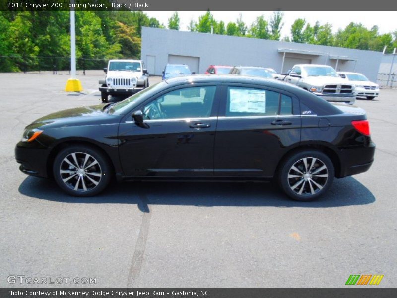 Black / Black 2012 Chrysler 200 Touring Sedan