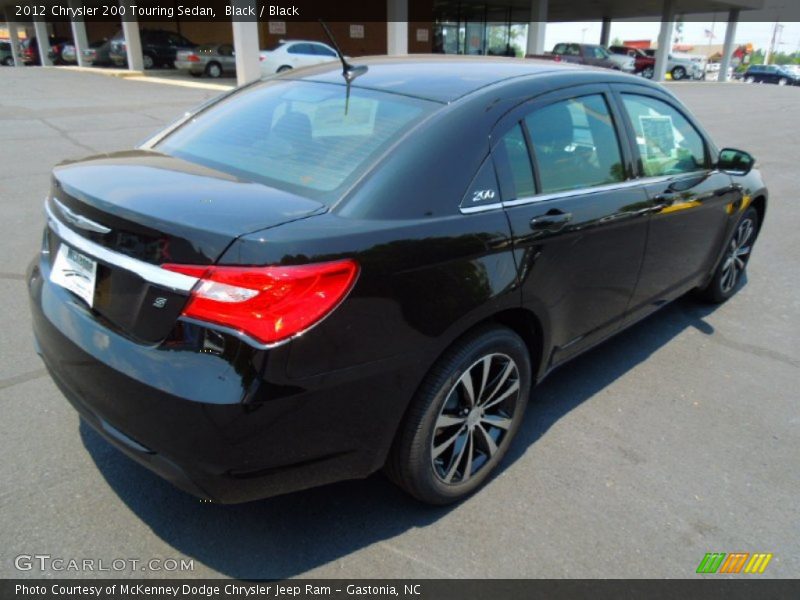 Black / Black 2012 Chrysler 200 Touring Sedan