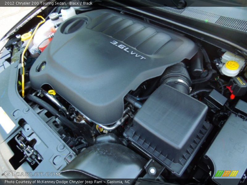 Black / Black 2012 Chrysler 200 Touring Sedan