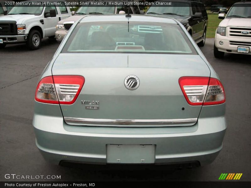 Satellite Silver Metallic / Medium Light Stone/Dark Charcoal 2007 Mercury Milan I4 Premier