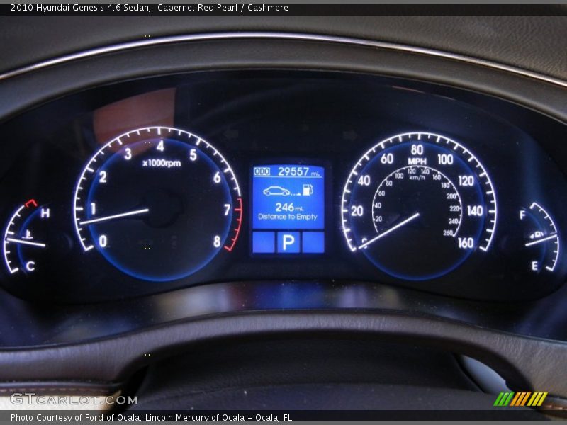  2010 Genesis 4.6 Sedan 4.6 Sedan Gauges