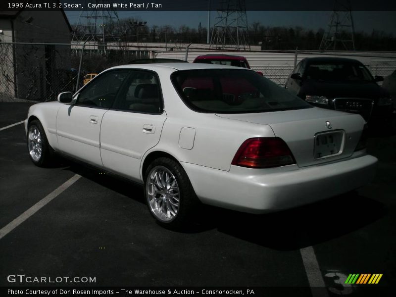 Cayman White Pearl / Tan 1996 Acura TL 3.2 Sedan
