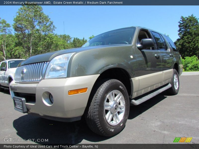 Estate Green Metallic / Medium Dark Parchment 2004 Mercury Mountaineer AWD