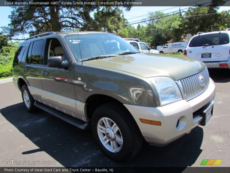 Estate Green Metallic / Medium Dark Parchment 2004 Mercury Mountaineer AWD