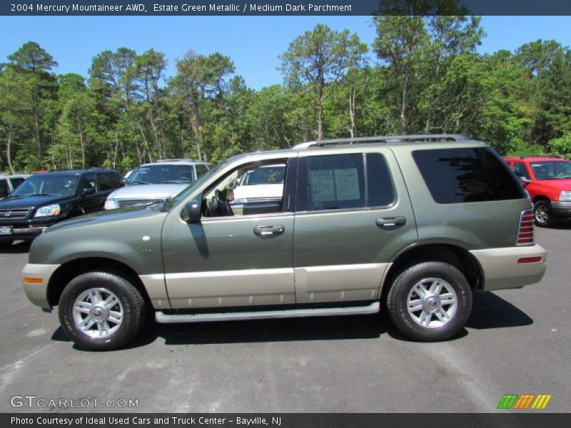 Estate Green Metallic / Medium Dark Parchment 2004 Mercury Mountaineer AWD