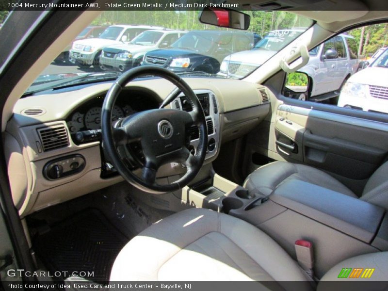 Estate Green Metallic / Medium Dark Parchment 2004 Mercury Mountaineer AWD