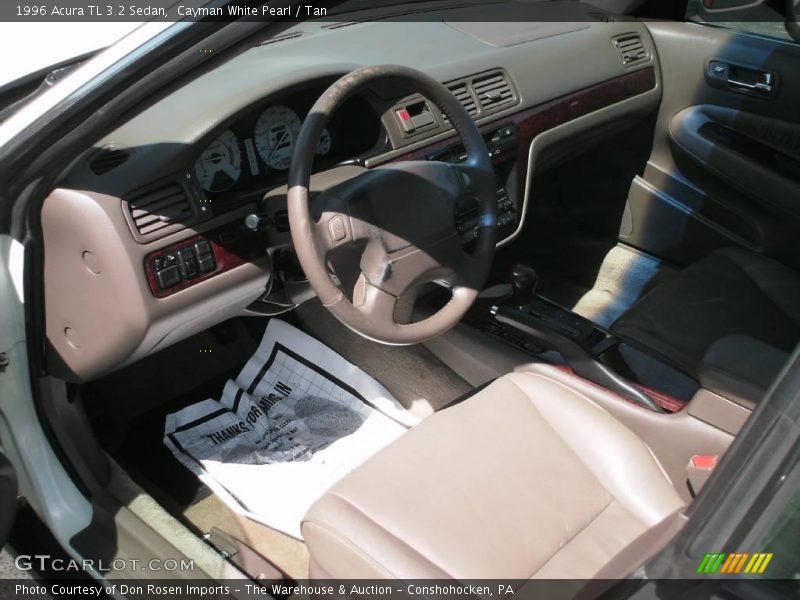 Cayman White Pearl / Tan 1996 Acura TL 3.2 Sedan