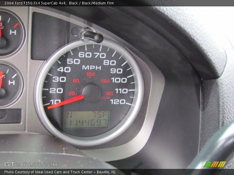 Black / Black/Medium Flint 2004 Ford F150 FX4 SuperCab 4x4