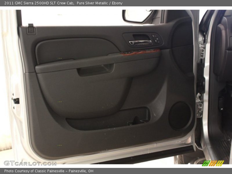 Pure Silver Metallic / Ebony 2011 GMC Sierra 2500HD SLT Crew Cab