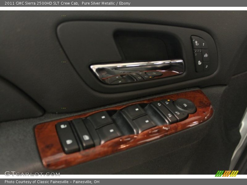 Pure Silver Metallic / Ebony 2011 GMC Sierra 2500HD SLT Crew Cab