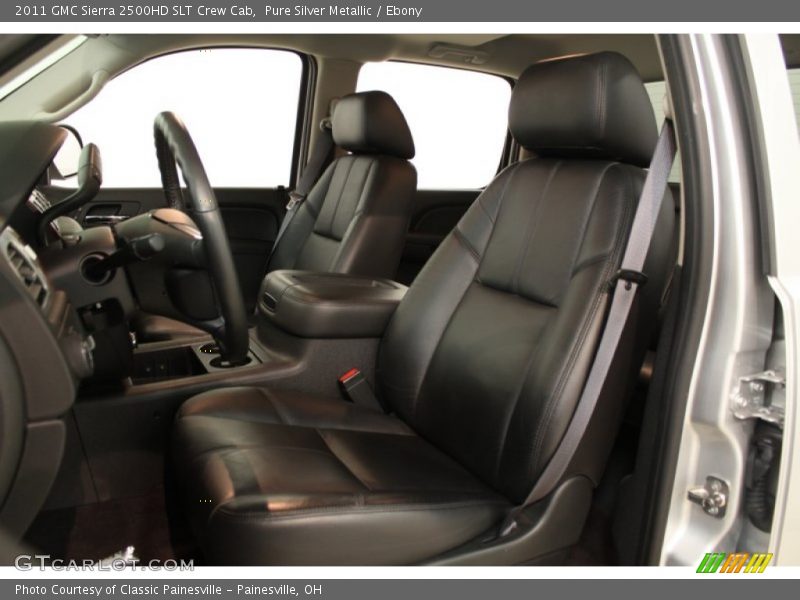 Pure Silver Metallic / Ebony 2011 GMC Sierra 2500HD SLT Crew Cab