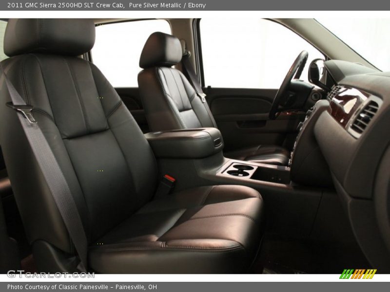 Pure Silver Metallic / Ebony 2011 GMC Sierra 2500HD SLT Crew Cab