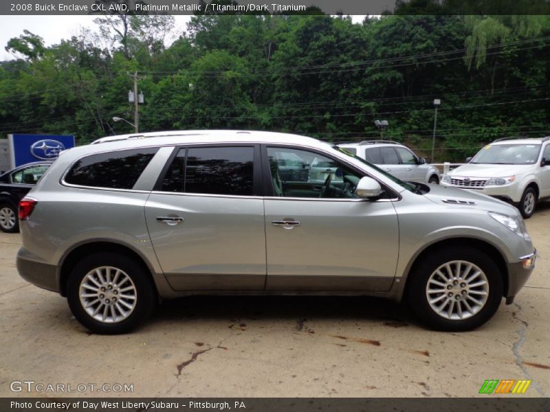 Platinum Metallic / Titanium/Dark Titanium 2008 Buick Enclave CXL AWD