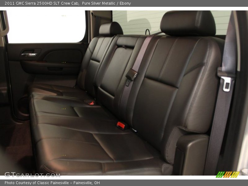 Pure Silver Metallic / Ebony 2011 GMC Sierra 2500HD SLT Crew Cab