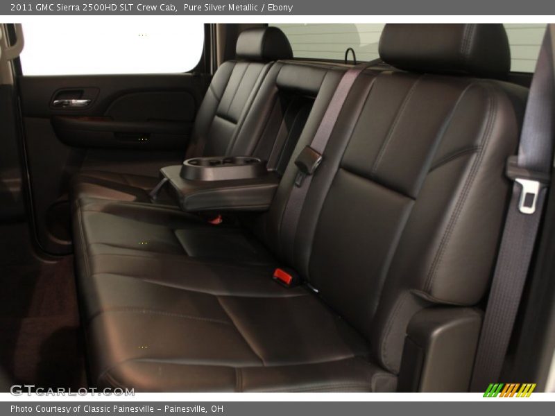 Pure Silver Metallic / Ebony 2011 GMC Sierra 2500HD SLT Crew Cab