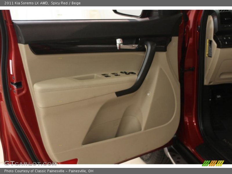 Spicy Red / Beige 2011 Kia Sorento LX AWD