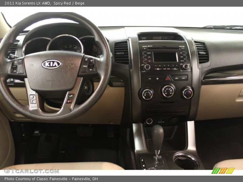 Spicy Red / Beige 2011 Kia Sorento LX AWD