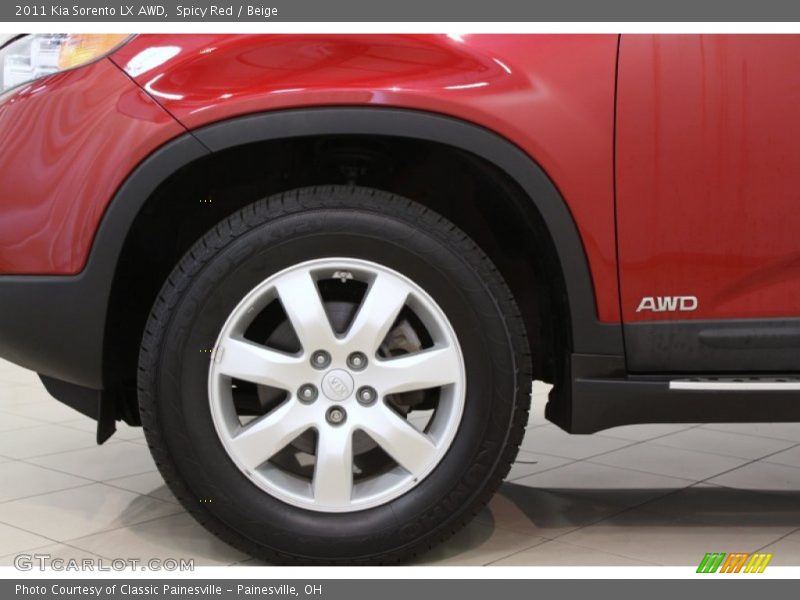 Spicy Red / Beige 2011 Kia Sorento LX AWD