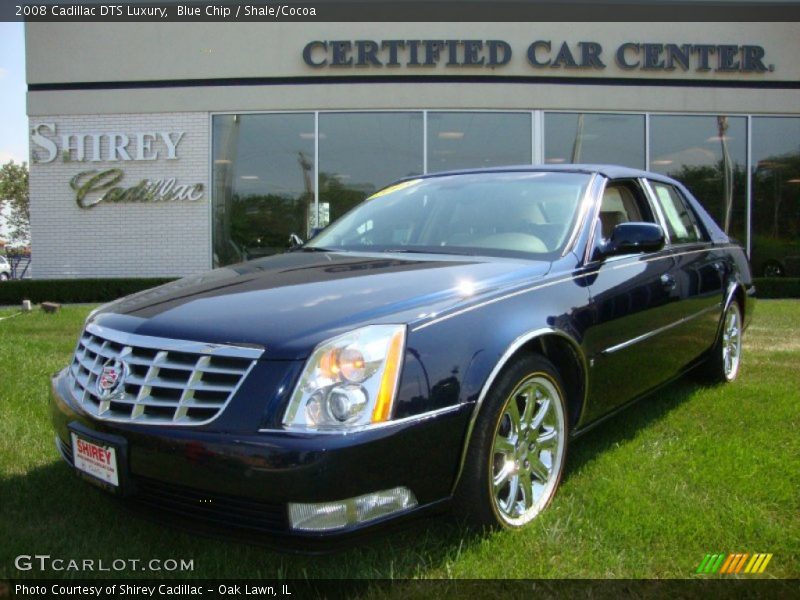 Blue Chip / Shale/Cocoa 2008 Cadillac DTS Luxury
