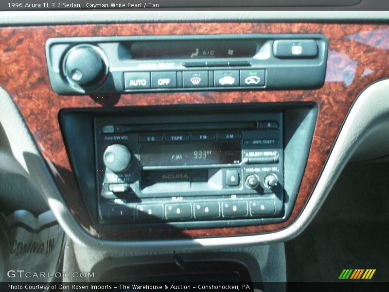 Cayman White Pearl / Tan 1996 Acura TL 3.2 Sedan