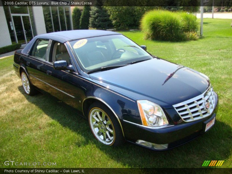 Blue Chip / Shale/Cocoa 2008 Cadillac DTS Luxury