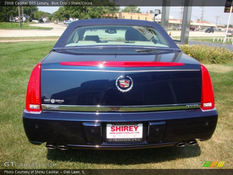 Blue Chip / Shale/Cocoa 2008 Cadillac DTS Luxury