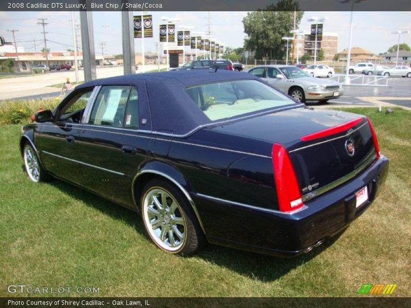 Blue Chip / Shale/Cocoa 2008 Cadillac DTS Luxury