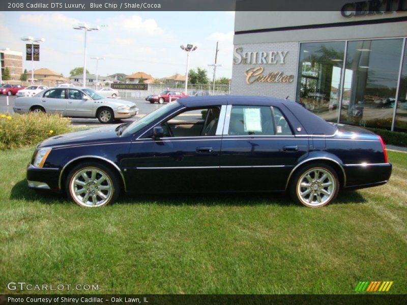 Blue Chip / Shale/Cocoa 2008 Cadillac DTS Luxury
