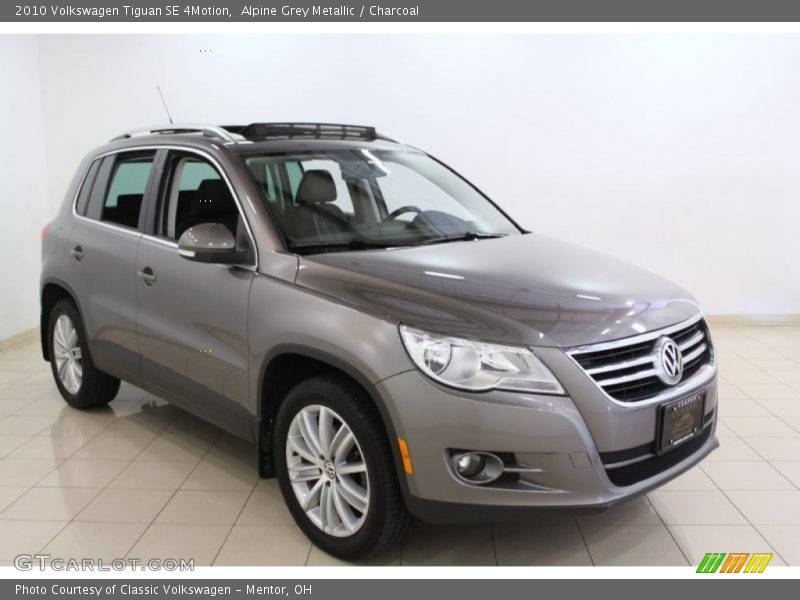 Alpine Grey Metallic / Charcoal 2010 Volkswagen Tiguan SE 4Motion