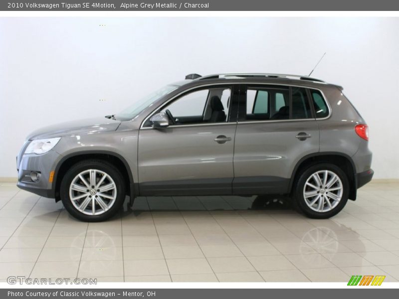 Alpine Grey Metallic / Charcoal 2010 Volkswagen Tiguan SE 4Motion